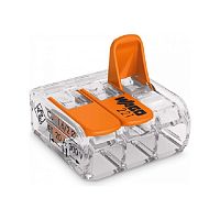 Клеммы WAGO 221-413 (3Х4,0мм2 с рычажком) (упаковка 50шт.) картинка 